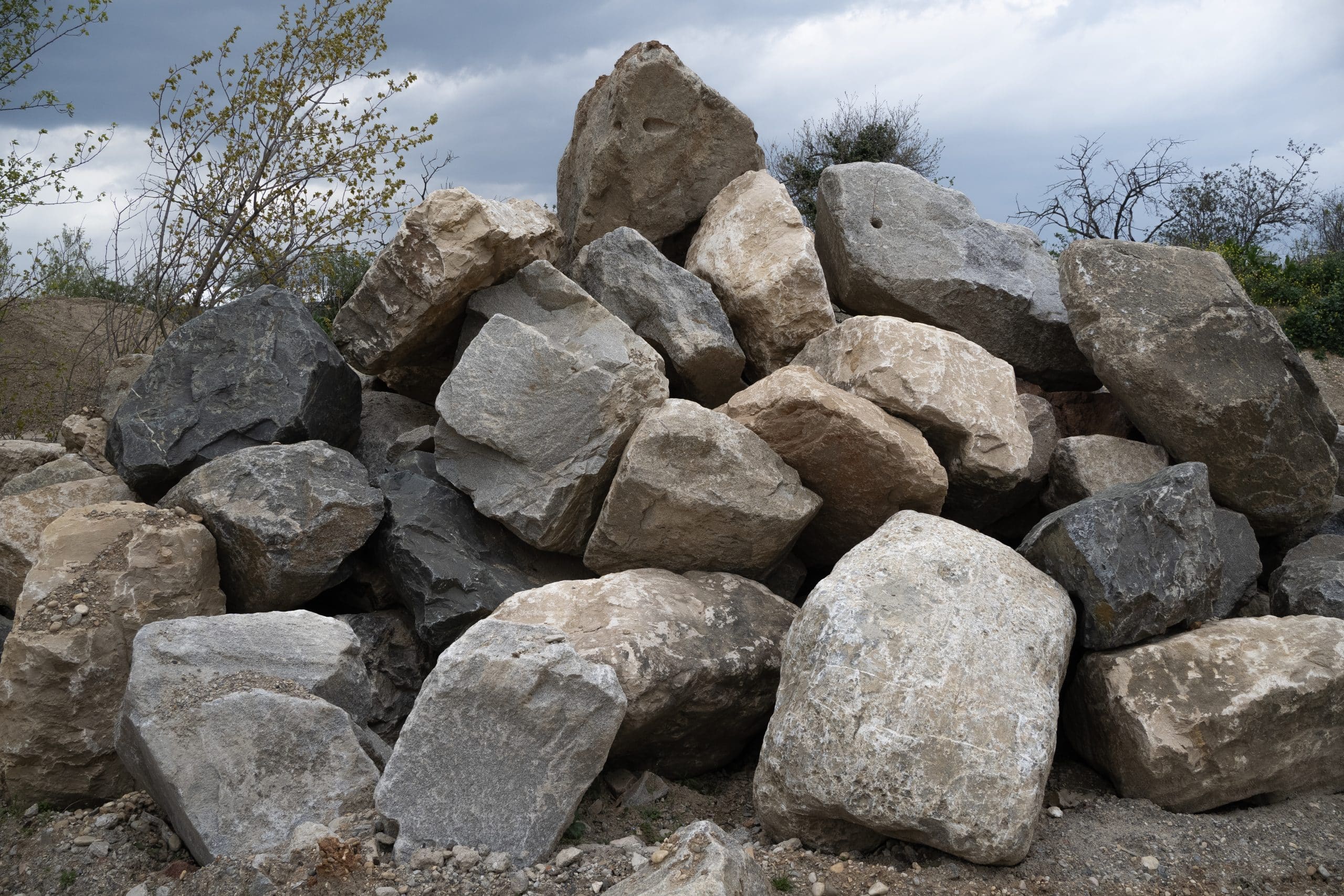 blocs d'enrochement à Lyon